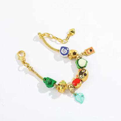 Pulsera Golden crossing + 9 charms 🆓