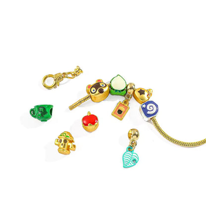 Pulsera Golden crossing + 9 charms 🆓